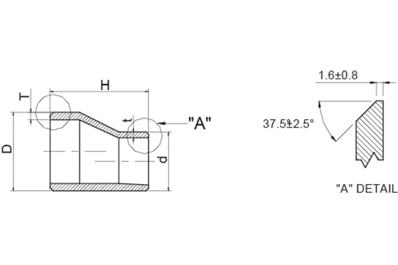 Eccentric Reducer reference drawing