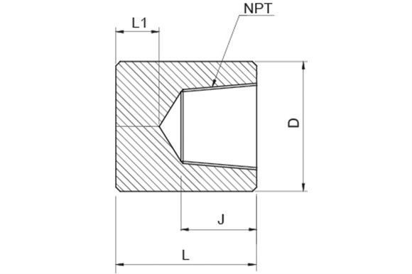 Threaded Cap reference drawing